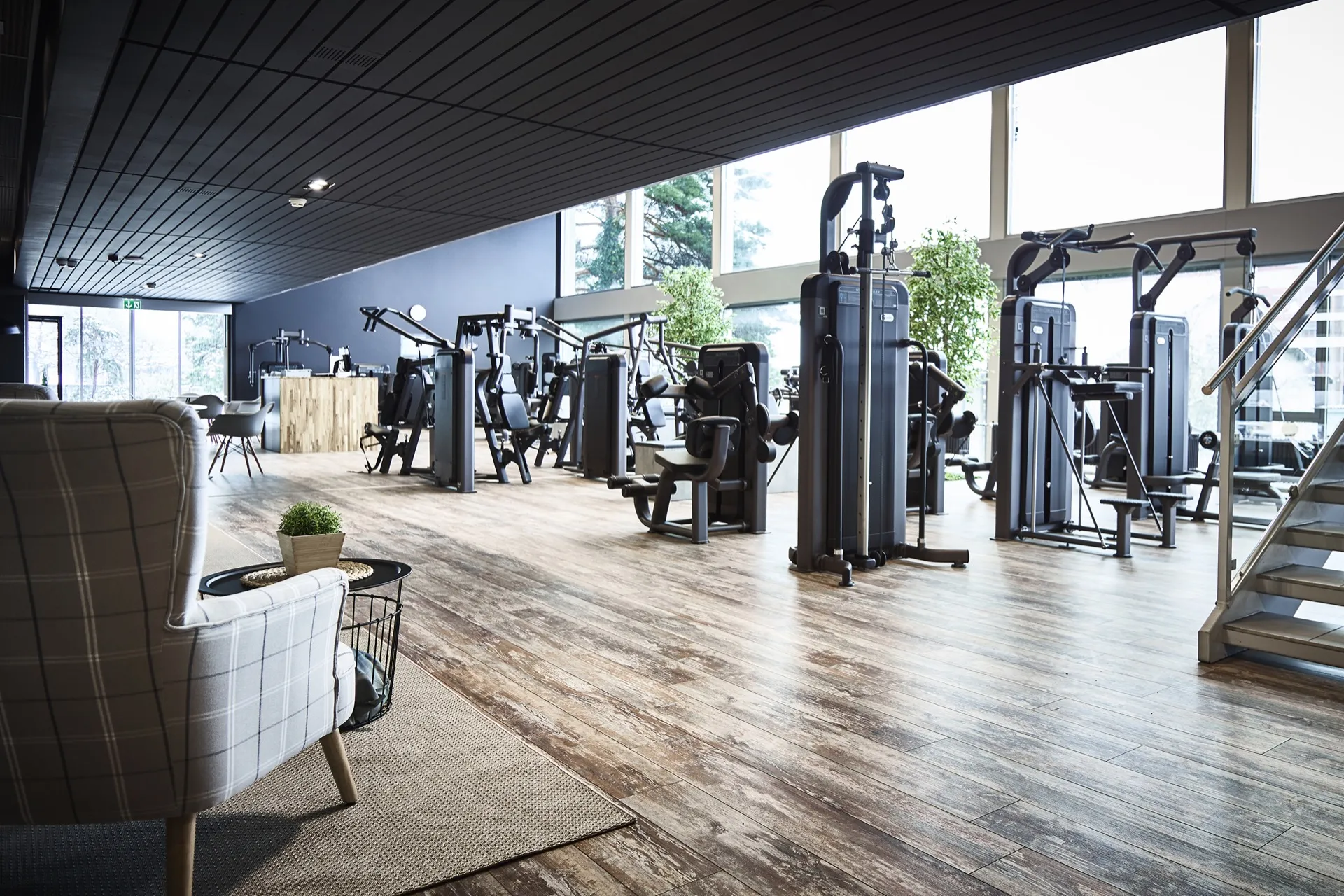 Premium hotel fitness facility