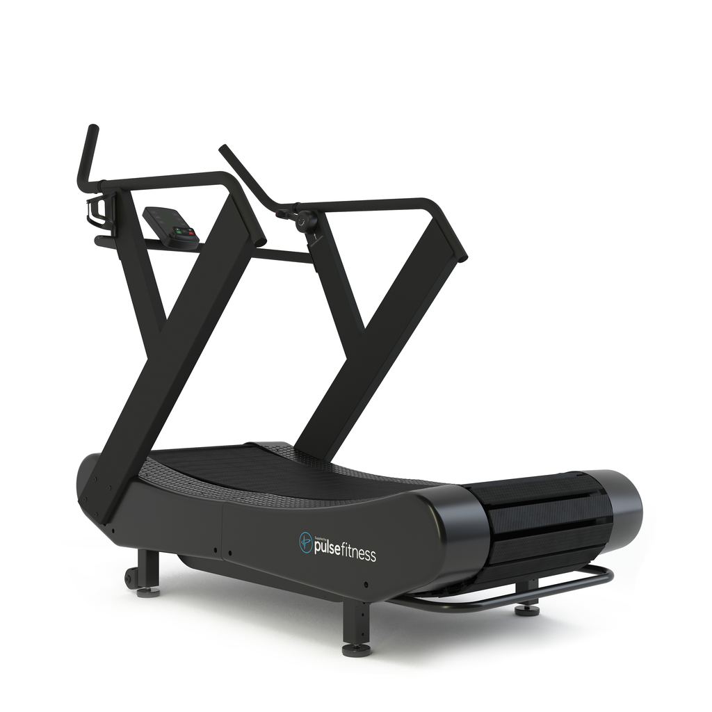 [PLS-CRD-TREAD-010] Pulse Club Line Curved Slat Treadmill in Black