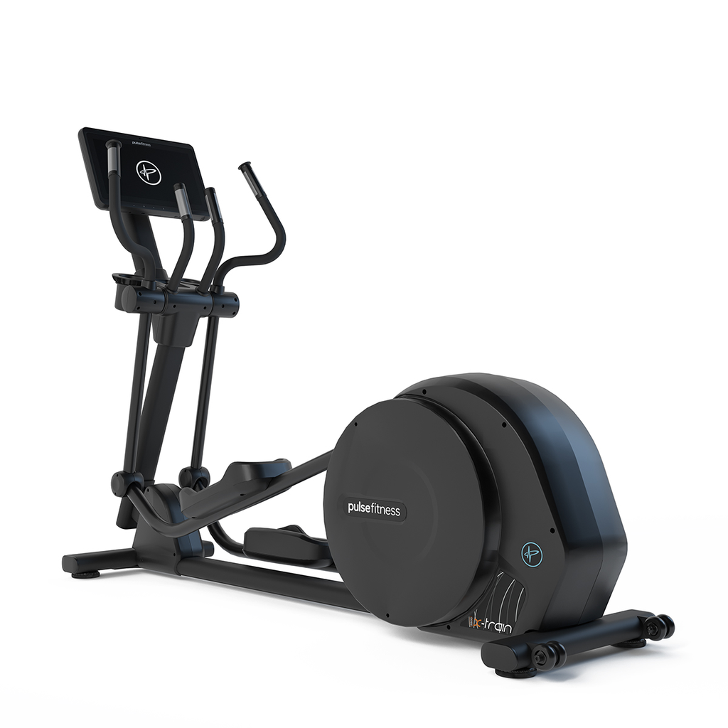 [PLS-CRD-ELLIP-006] Pulse Club Line Elliptical Cross-Trainer with 10.1" (Cirrus V4) Touchscreen Console Fixed Stride in Sand Black (TRAKK Compatib