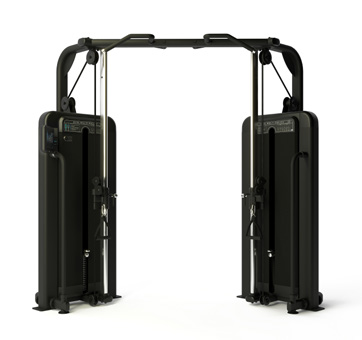 [PLS-STR-MACH-060] Pulse Premium Seated Row (Converging Axis) 1x100kg Weight Stack Tower with 10.1" (Cirrus V4) Touchscreen Console in Sand Black [PLS-STR-MACH-060]