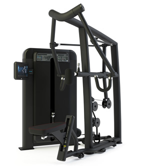 [PLS-STR-LGEXT-006] Pulse Premium Leg Extension 1x100kg Weight Stack Tower with 10.1" (Cirrus V4) Touchscreen Console in Sand Black with Black Uph