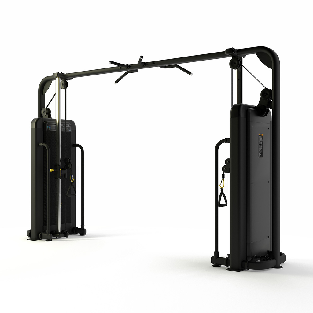 [PLS-STR-MACH-155] Pulse Club Line Inclusive Crossover IFI 1x100kg Weight Stack Tower in Sand Black