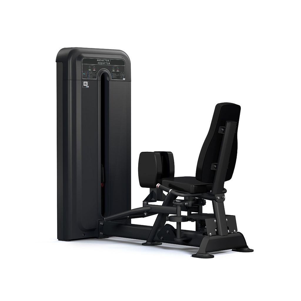 [PLS-STR-MACH-236] Pulse Dual Use Abductor / Adductor 1x68kg Weight Stack Tower in Sand Black with Black Upholstery
