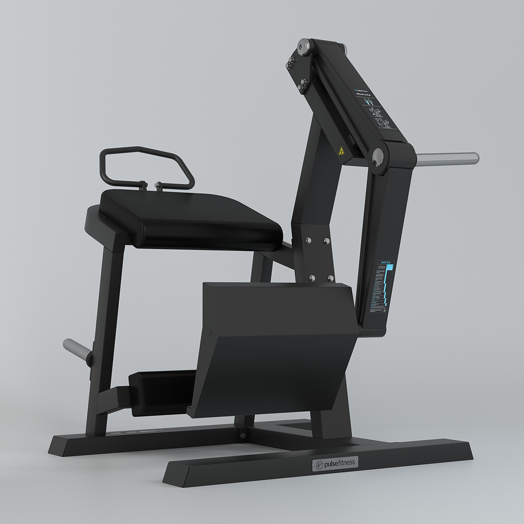 [PLS-STR-PLATE-029] Pulse Club Line Rear Kick 200kg Total Plate Capacity in Sand Black with Black Upholstery