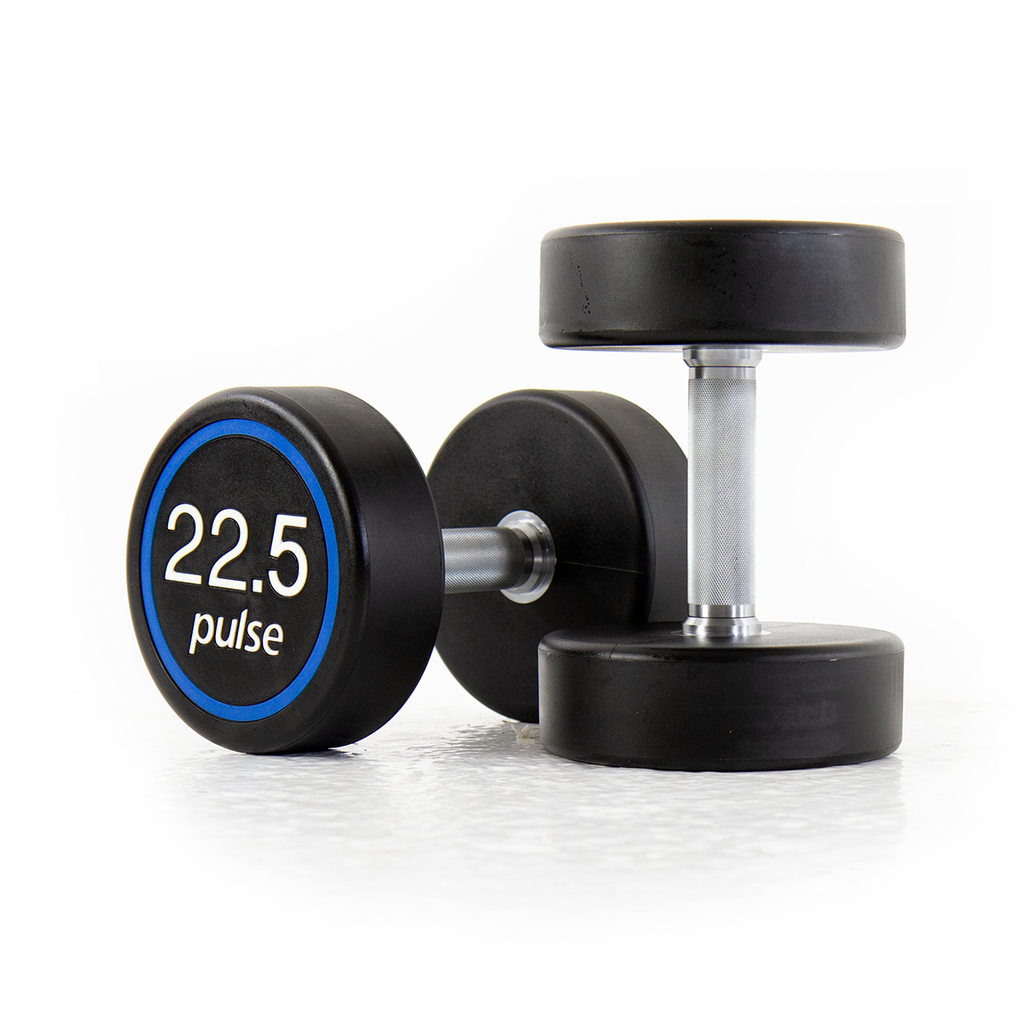 [PLS-STR-DUMBL-085] Pulse 22.5Kg Premium Polyurethane Covered Dumbbells with Conical Handgrips (in a Pair)
