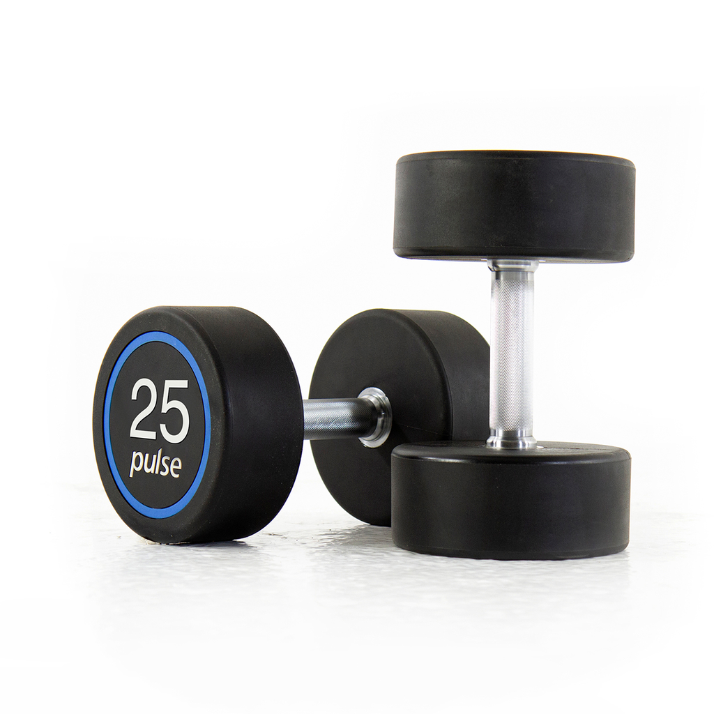 [PLS-STR-DUMBL-086] Pulse 25Kg Premium Polyurethane Covered Dumbbells with Conical Handgrips (in a Pair)