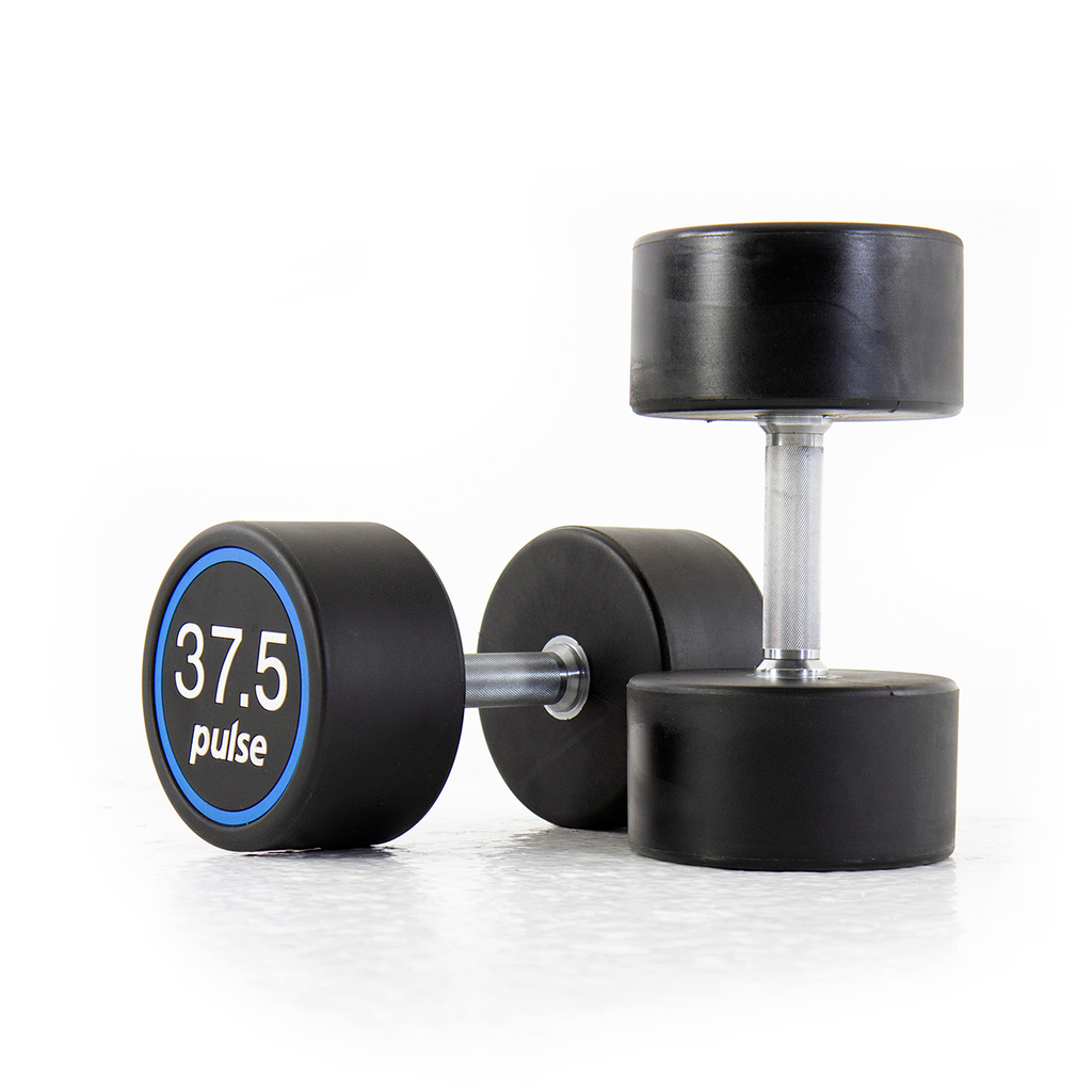 [PLS-STR-DUMBL-091] Pulse 37.5Kg Premium Polyurethane Covered Dumbbells with Conical Handgrips (in a Pair)
