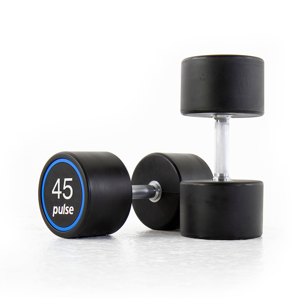 [PLS-STR-DUMBL-094] Pulse 45Kg Premium Polyurethane Covered Dumbbells with Conical Handgrips (in a Pair)