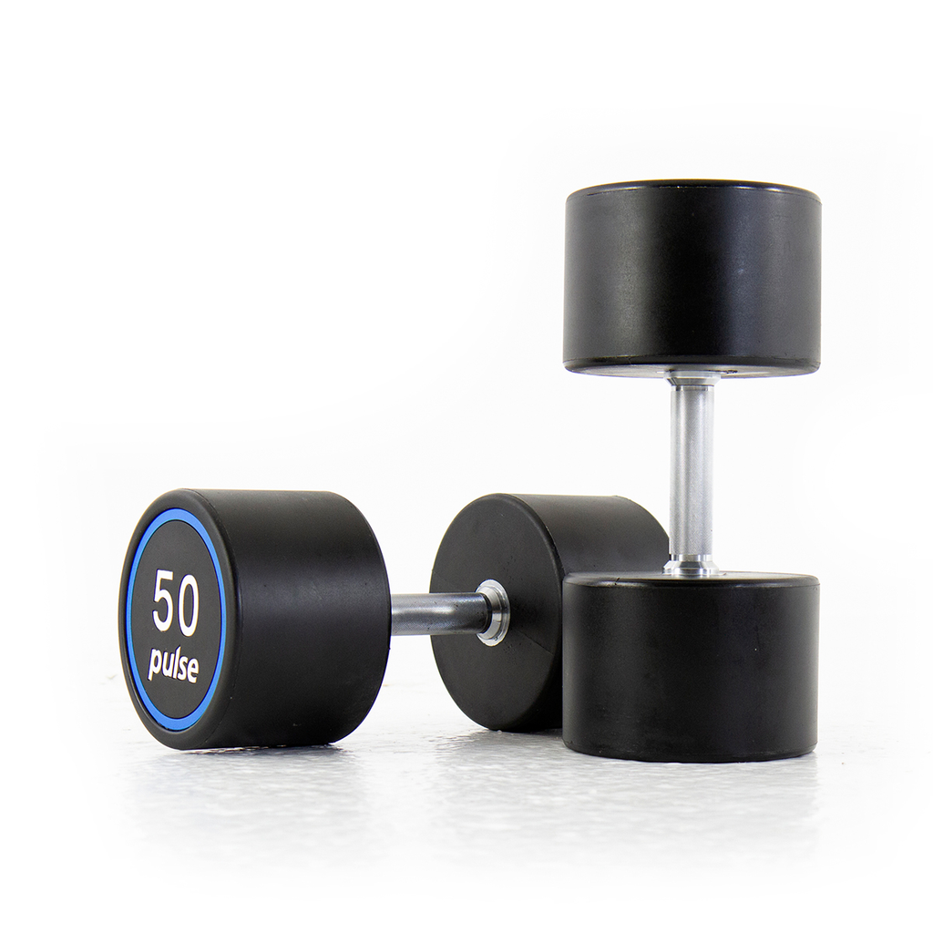 [PLS-STR-DUMBL-096] Pulse 50Kg Premium Polyurethane Covered Dumbbells with Conical Handgrips (in a Pair)