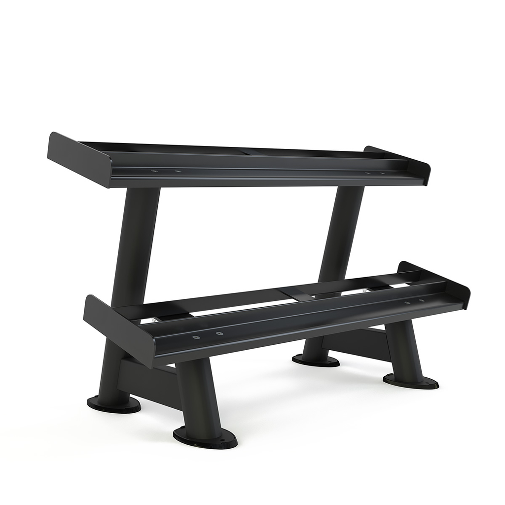 [PLS-STR-DUMBL-107] Pulse Classic Hex Dumbbell Rack (holds 5/6 Pairs) in Sand Black