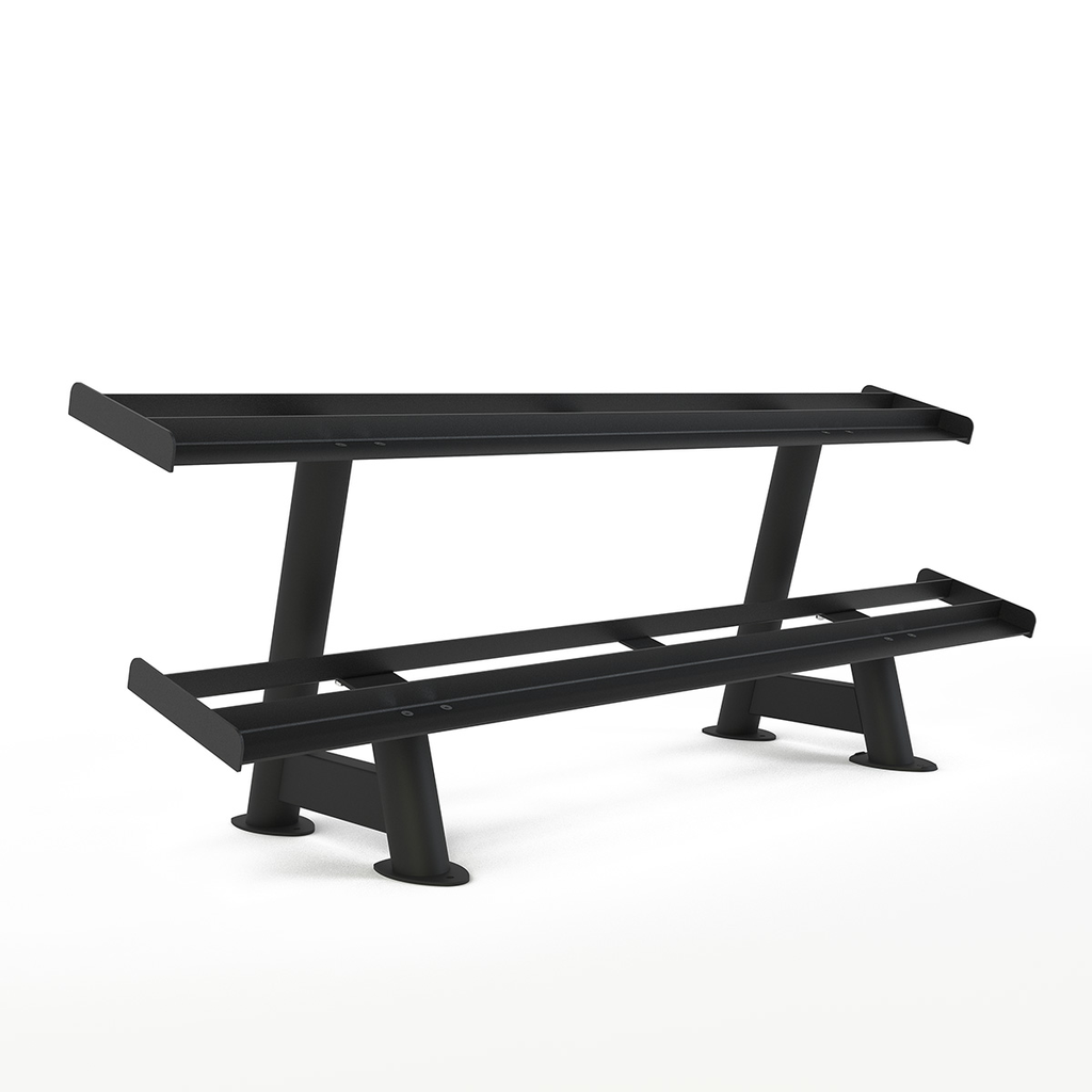 [PLS-STR-DUMBL-109] Pulse Classic Hex Dumbbell Rack (holds 10 Pairs) in Sand Black