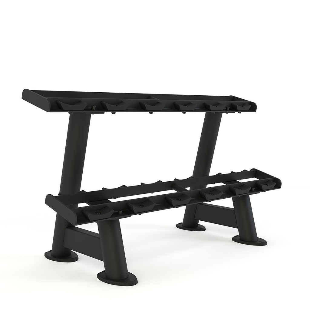 [PLS-STR-DUMBL-110] Pulse Club Line Dumbbell Rack (holds 5/6 Pairs) in Sand Black