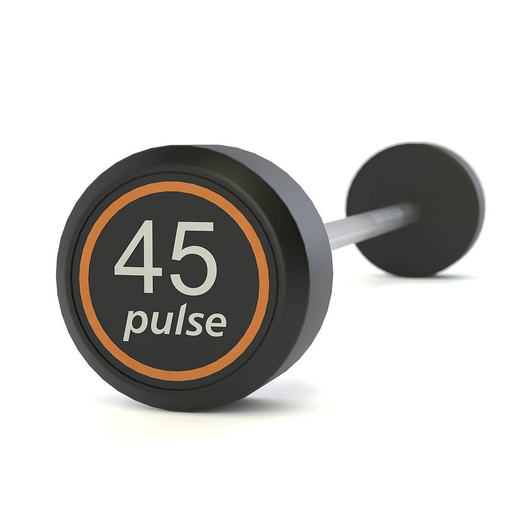 [PLS-STR-BARBL-009] Pulse 45.0kg Club Line (Black) Rubber Covered Barbell