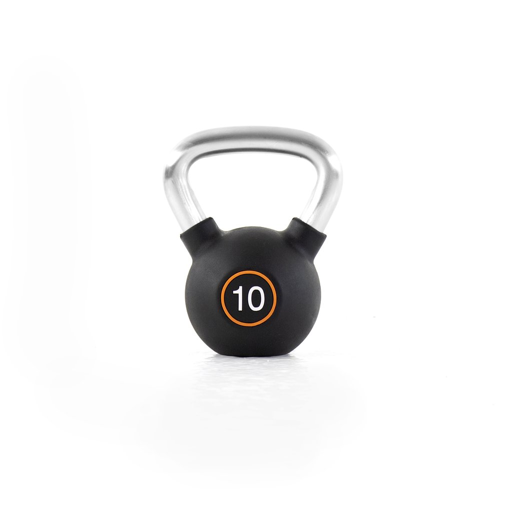 [PLS-STR-KETTL-024] Pulse 28kg (Black) Premium Polyurethane Covered Kettlebell with Chrome Handgrip