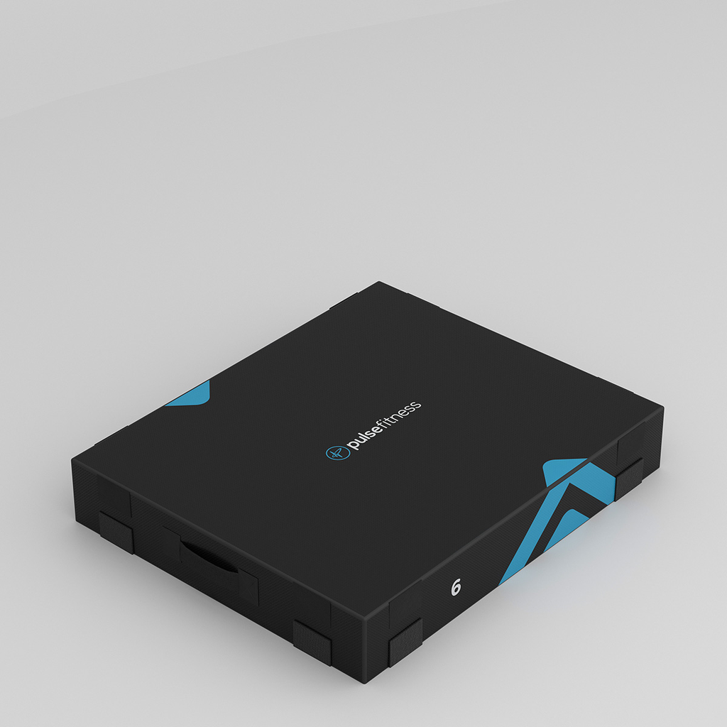 [PLS-ACC-PBOX-001] Pulse 0.25 - 3 Club Line stackable high density foam Plyo Boxes Set with non slip vinyl covers