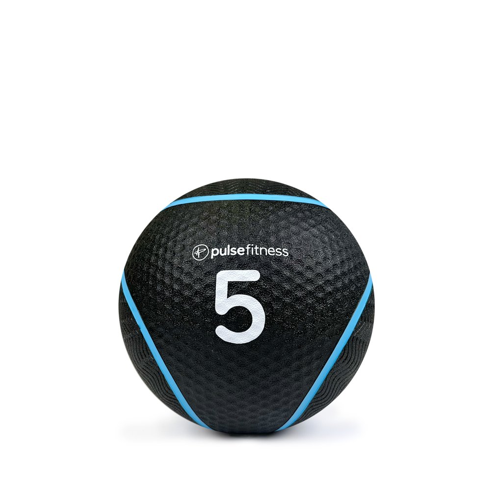 [PLS-ACC-MBALL-006] Pulse 5kg Club Line Rubber Medicine Ball with textured grip surface