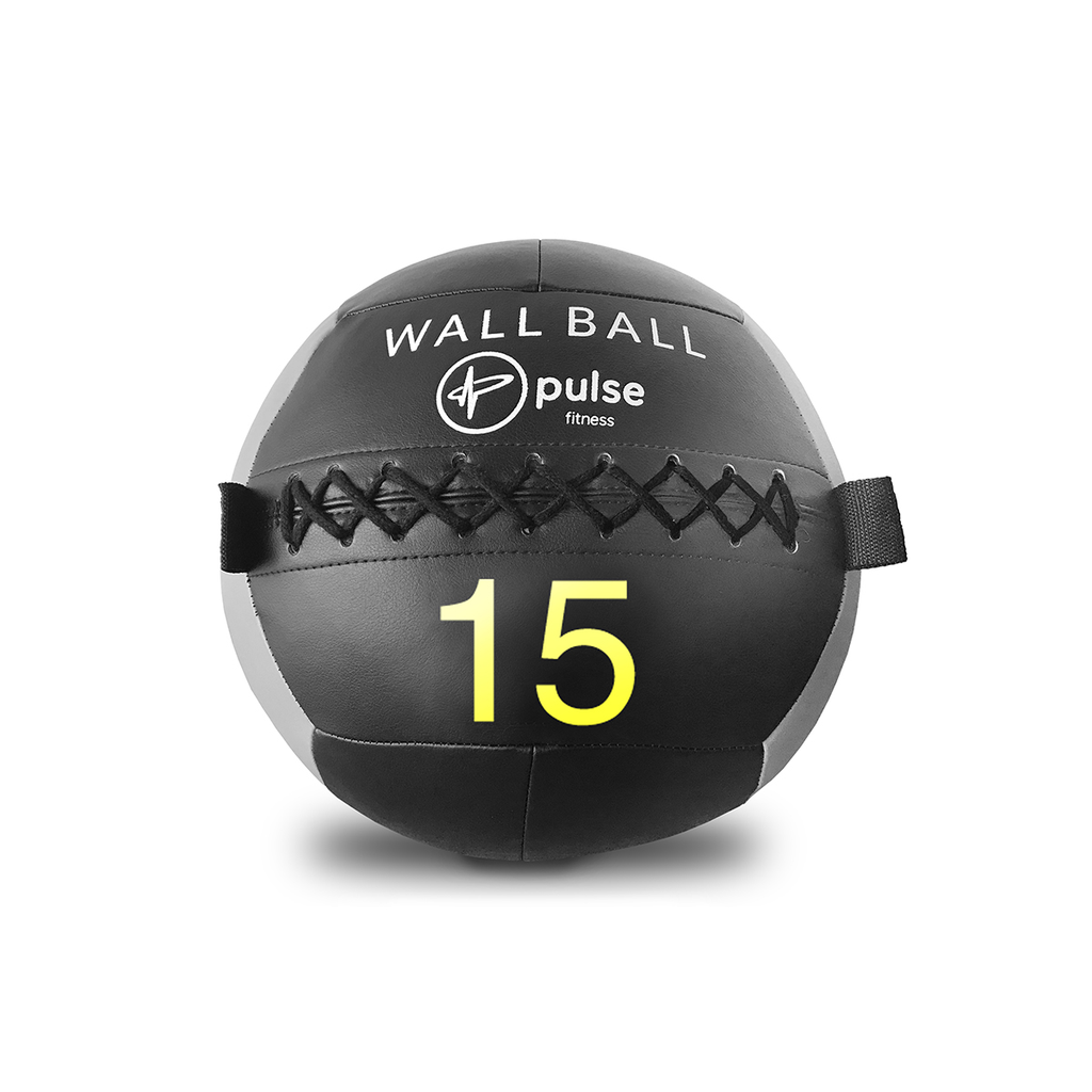 [PLS-ACC-MBALL-022] Pulse 15kg Club Line tactile soft vinyl Wall Ball with double stitched seams