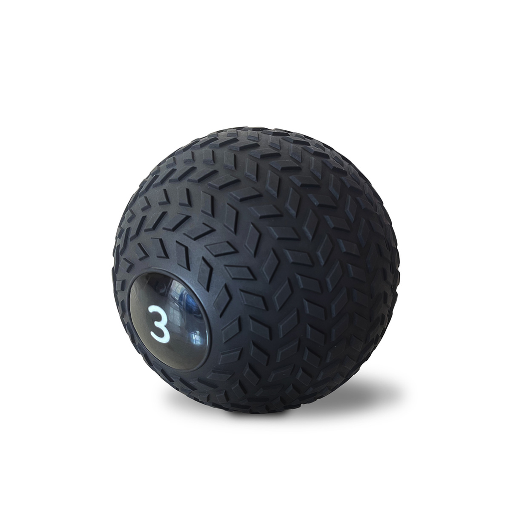 [PLS-ACC-MBALL-023] Pulse 3kg Classic Bounce Resistant Rubber Slam Ball with Patterned Grip
