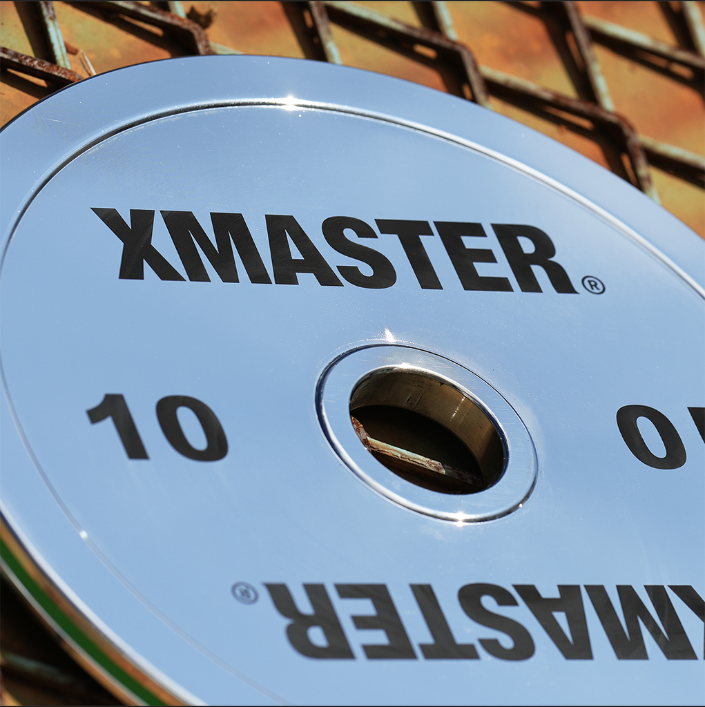 [XMS-STR-PLATE-034] Xmaster Elite Chromed Powerlifting Steel Plate 5KG Raised